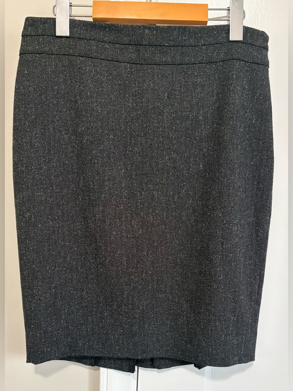 Classic Charcoal Pencil Skirt - Women